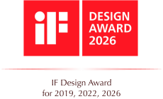 iF Design Award for 2019, 2022, 2026