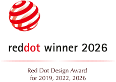 Red Dot Design Award for 2019, 2022, 2026